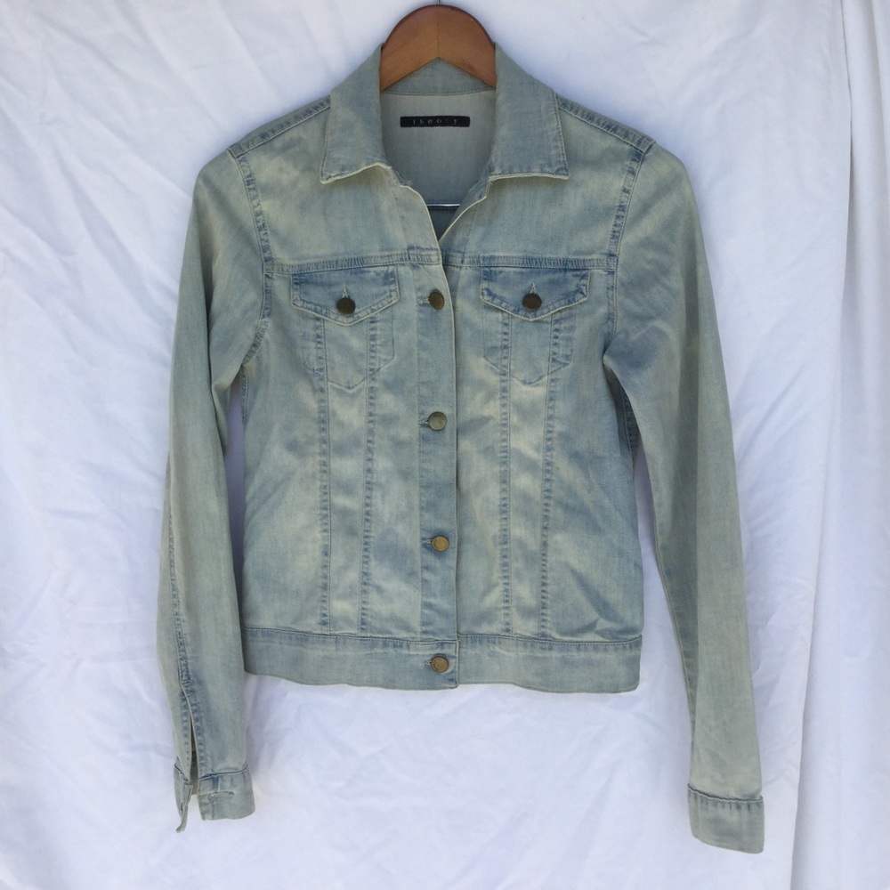 Theory Denim Jean Jacket Size S